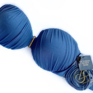 Victoria’s Secret push up strapless/halter bikini top - NWT